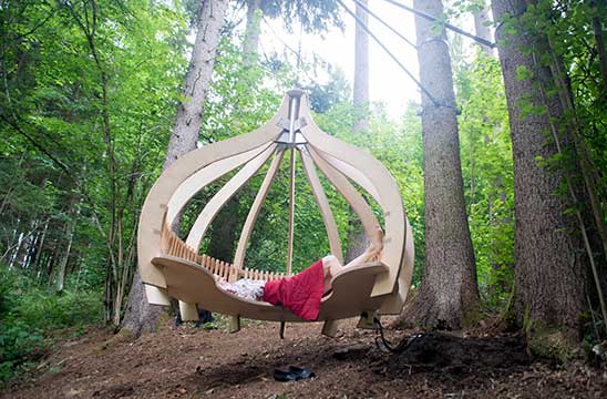 place in the wood for relaxing